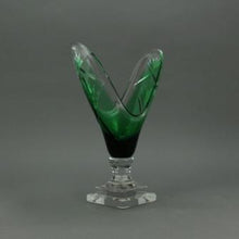 Load image into Gallery viewer, The Home V Shape Glass Vase- Green