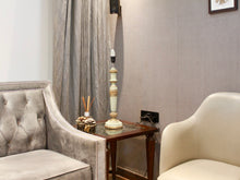 Load image into Gallery viewer, The Home Lamp Stand Wooden Golden