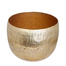 Load image into Gallery viewer, The Home Small Round Planter Gold GD876-D