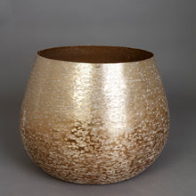 Load image into Gallery viewer, The Home Small Round Planter Brush Gold BG1766-C
