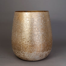 Load image into Gallery viewer, The home Medium Barrel Planter Brush Gold BG1644-B