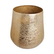 Load image into Gallery viewer, The home Medium Barrel Planter Brush Gold BG1644-B