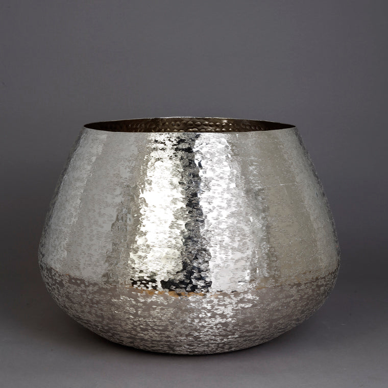 The Home Big Small Planter Hammered Silver NL1418-B – image 4