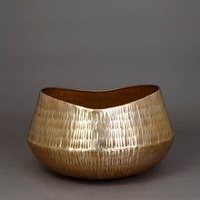 Load image into Gallery viewer, The Home Small Round Planter Gold GD1026-B