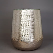 Load image into Gallery viewer, The Home Barrel Planter Hammered Small Silver NL1644-C