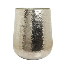 Load image into Gallery viewer, The Home Barrel Planter Hammered Small Silver NL1644-B