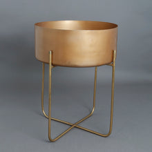 Load image into Gallery viewer, The home Pot With Stand Planter Gold 1503-A