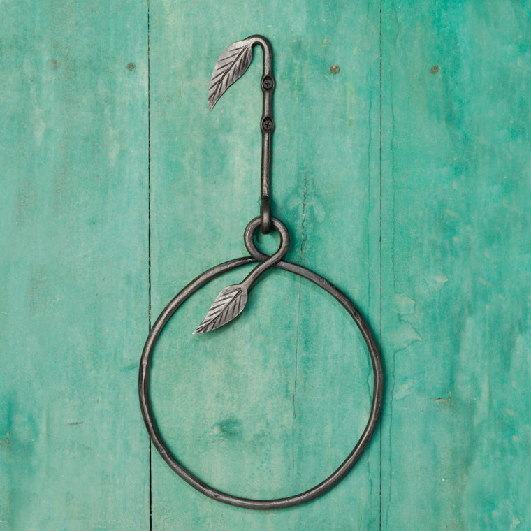 The Home Hand Forged Iron Hardware Iron Towel Hanger Round HC-350