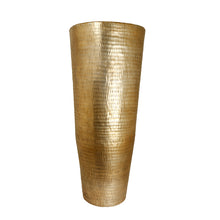 Load image into Gallery viewer, The home Tall Conical Planter Hammered Gold GD1032-A