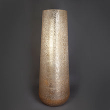 Load image into Gallery viewer, The home Tall Conical Planter Brush Gold 1498-A