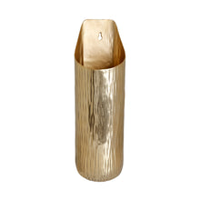 Load image into Gallery viewer, The home Medium Wall Vase Hammered Planter Gold GD970-B