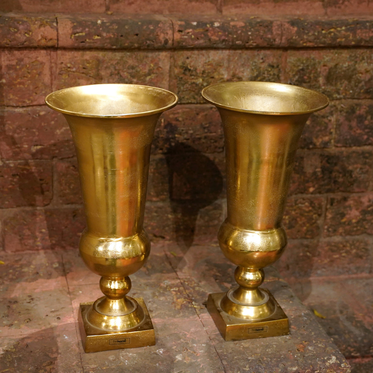 VASE METAL PLANTER GOLD LARGE GD1399-B