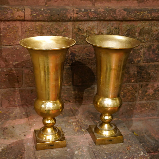 VASE METAL PLANTER GOLD LARGE GD1399-B