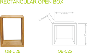 RECTANGULAR OPEN BOX