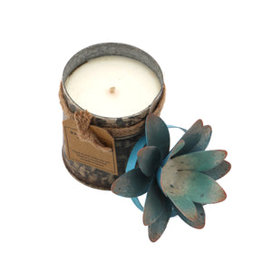 The Home Tin With Lotus Flower Candle-TLS-2