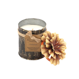 The Home Tin With Orange Hibiscus Candle -THS-1