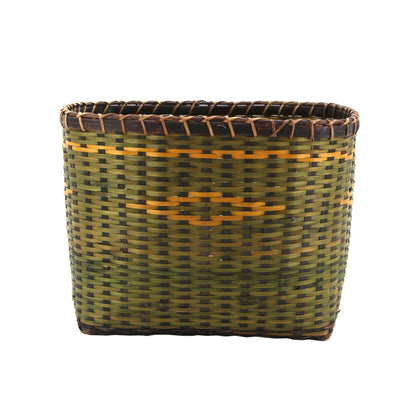 The Home Basket RRL3B Green Yellow Strips Small