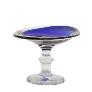 The Home Glass Plate Oval Blue 11072-P