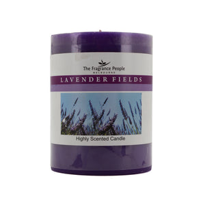 The Home Lavender Fields Medium Pillar Candle (3*4 INCHES)