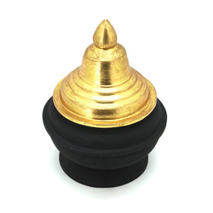 The Home Spire Jar Gold & Black Small
