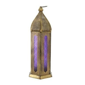 The Home Hanging Lantern Antique Copper G188 Purple