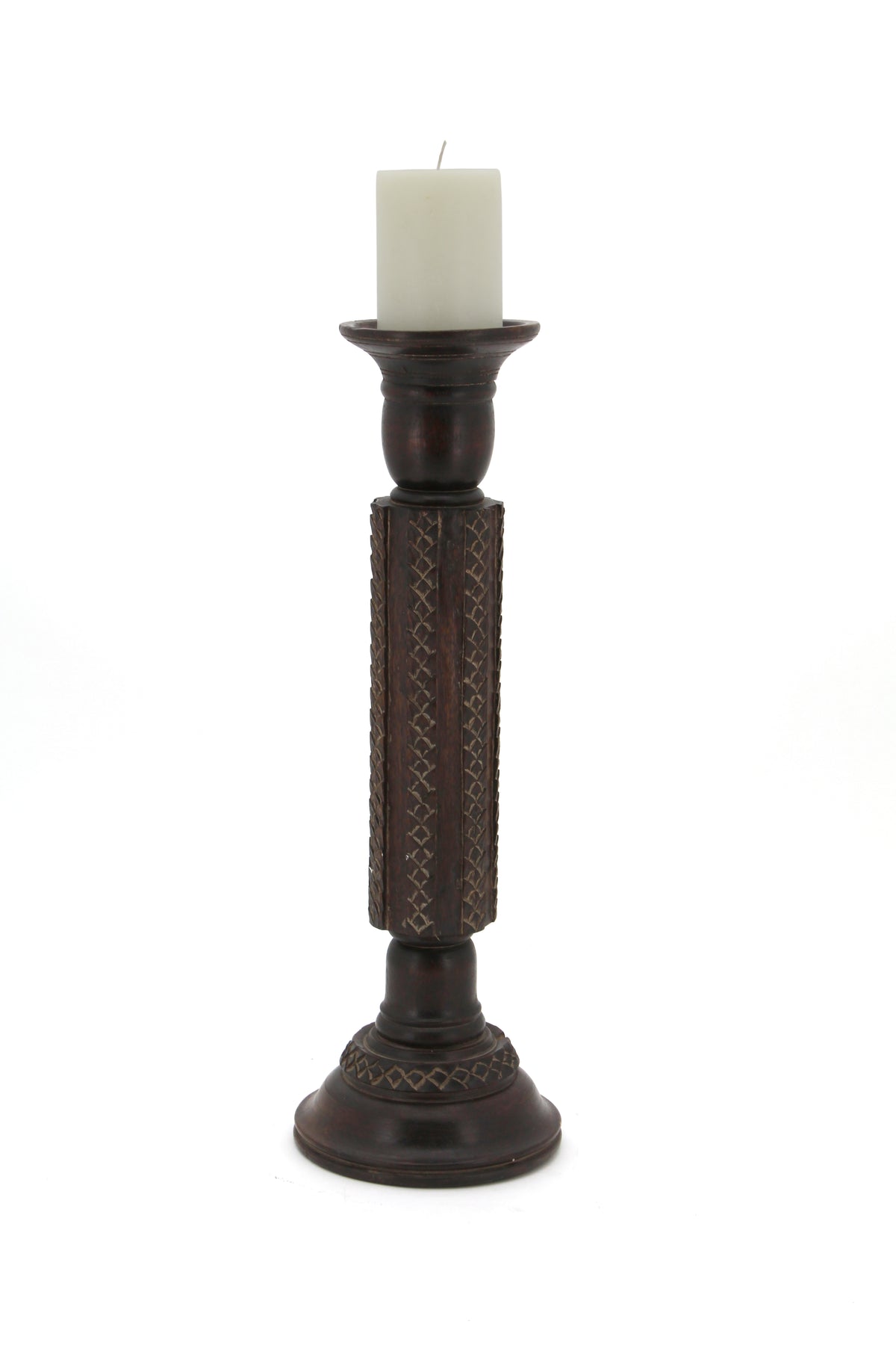 The Home Wooden Candle Stand Big