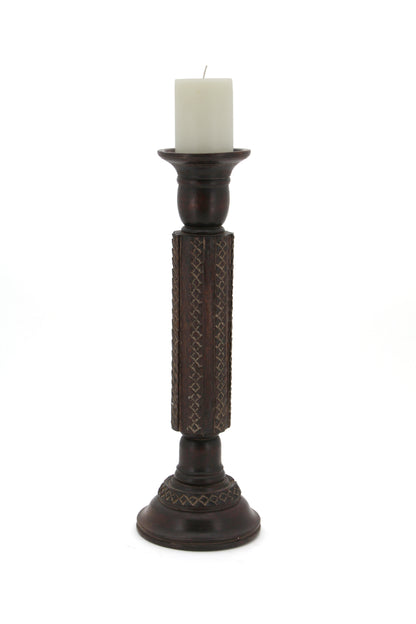 The Home Wooden Candle Stand Big