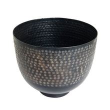 Load image into Gallery viewer, The home Bowl Hammered Planter Black PC1250-B
