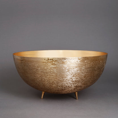 The Home Bowl with Legs Planter Brush Gold BG1973-B