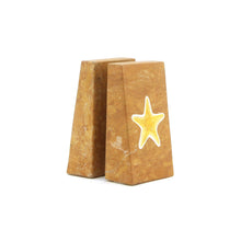 Load image into Gallery viewer, The Home Natural Stone Book End Set W/T Star Fish Painted
