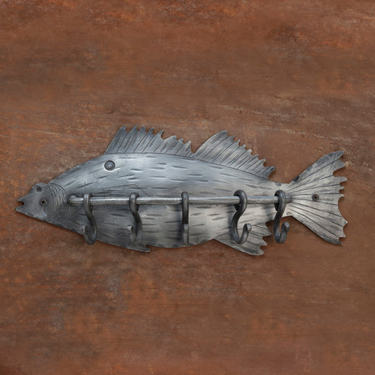 The Home Hand Forged Iron Hardware Iron Fish Hanger MS-50