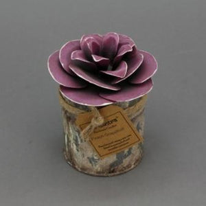 The Home Tin With Pink Camellia Candle-TCC-2