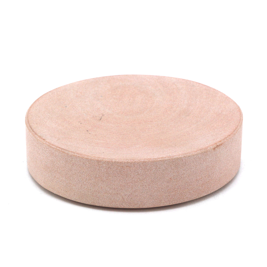 The Home Pink Sandstone Soap Tray