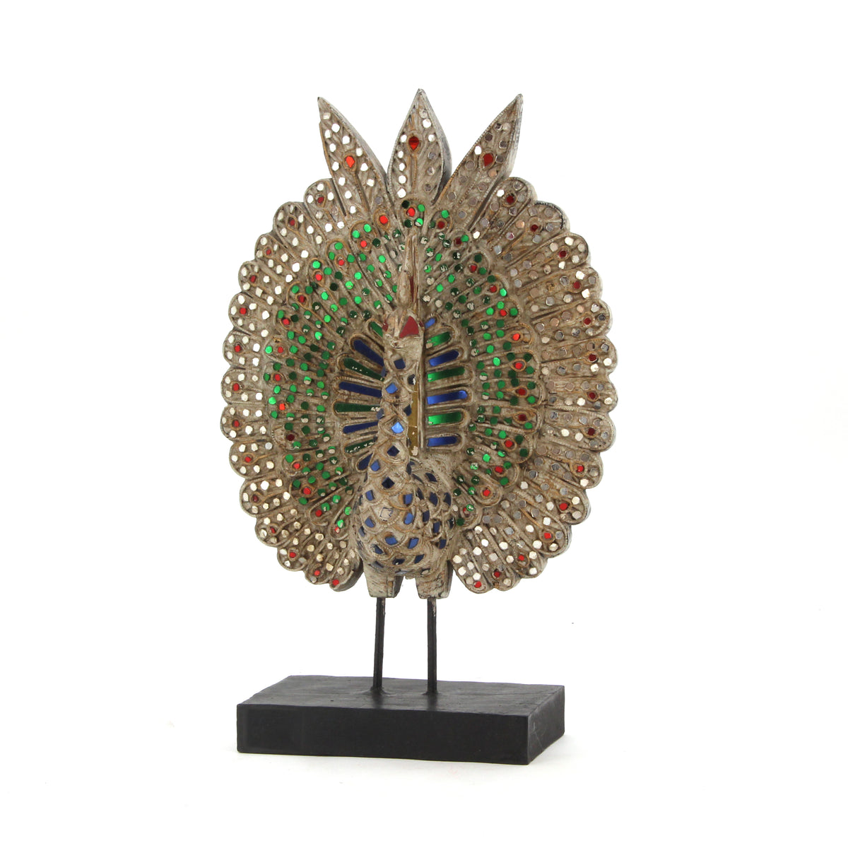 The Home Wooden Peacock Single