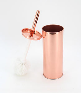 The Home Stainless Steel Toilet Brush Holder Copper Color