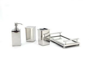 The Home Stainless Steel Bath Set of 4 PCS Chrome