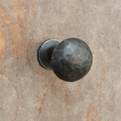 The Home Hand Forged Iron Hardware Iron Knob HC-1161-3X3X4.5CM