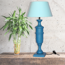 Load image into Gallery viewer, The Home Lamp Stand Wooden Blue
