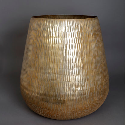 The Home Barrel Planter Medium Gold GD1644-C