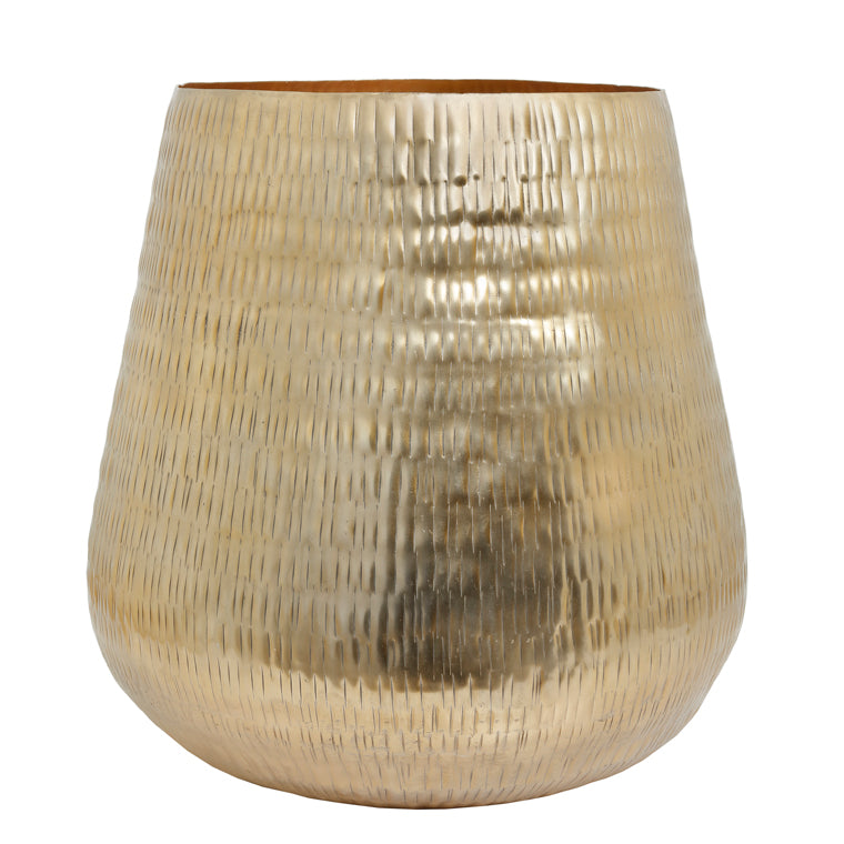 The Home Barrel Planter Medium Gold GD1644-C