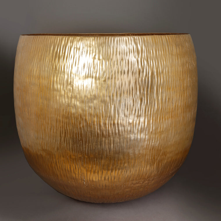 The Home Big Round Planter Gold GD876-A – image 4