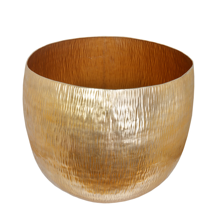 The Home Big Round Planter Gold GD876-A – image 3