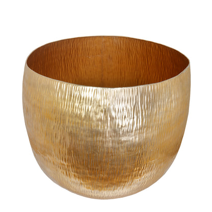 The Home Big Round Planter Gold GD876-A – image 3