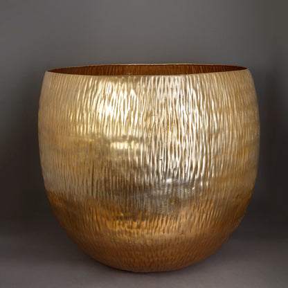 The Home Big Round Planter Gold GD876-B – image 4