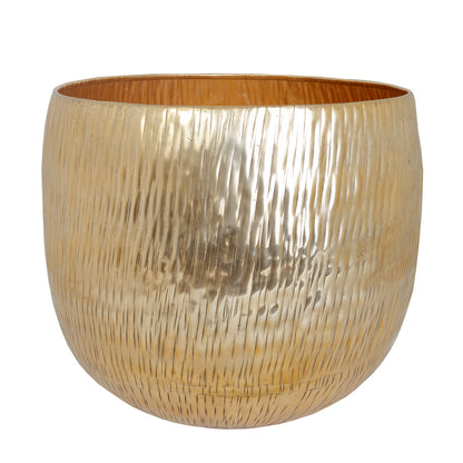 The Home Big Round Planter Gold GD876-B – image 2