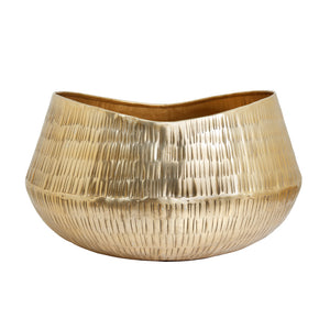 The Home Small Round Planter Gold GD1026-B