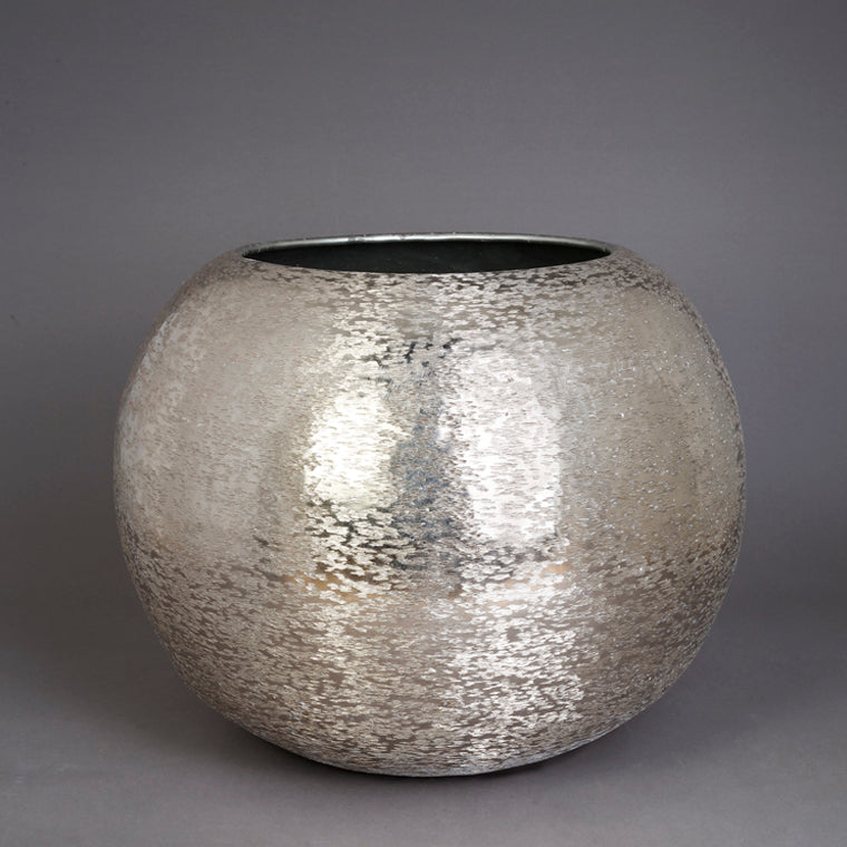 The Home Flower Pot Planter Textured Silver Small BN1500-C – image 4