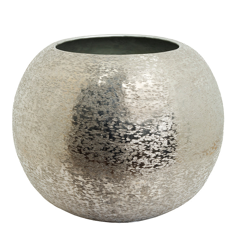 The Home Flower Pot Planter Textured Silver Small BN1500-C – image 2
