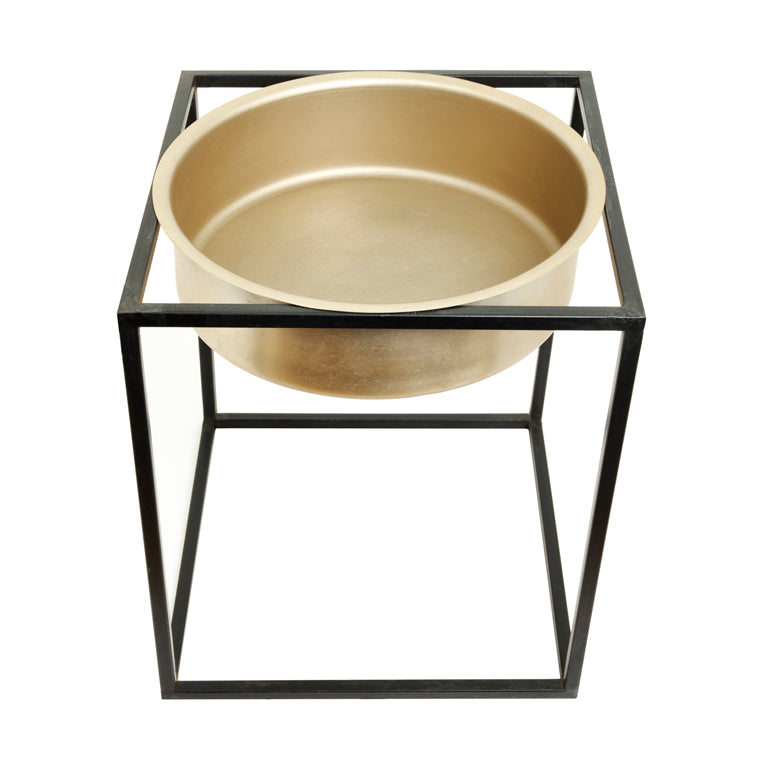 The home Pot with Stand Planter Gold GD1097-A – image 3