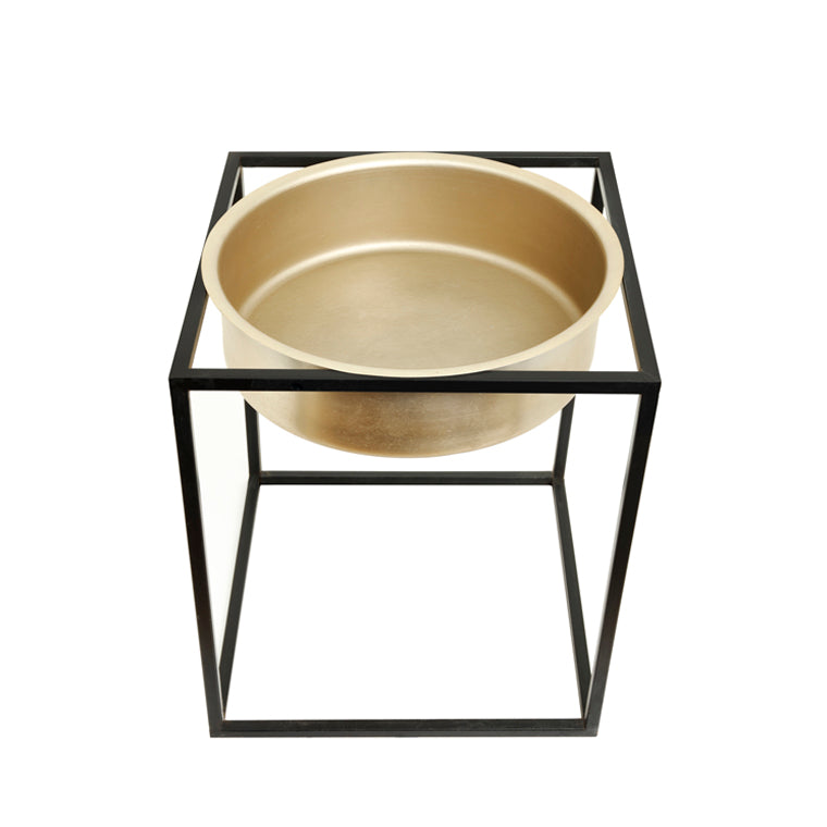 The home Pot with Stand Planter Gold GD1097-B – image 3
